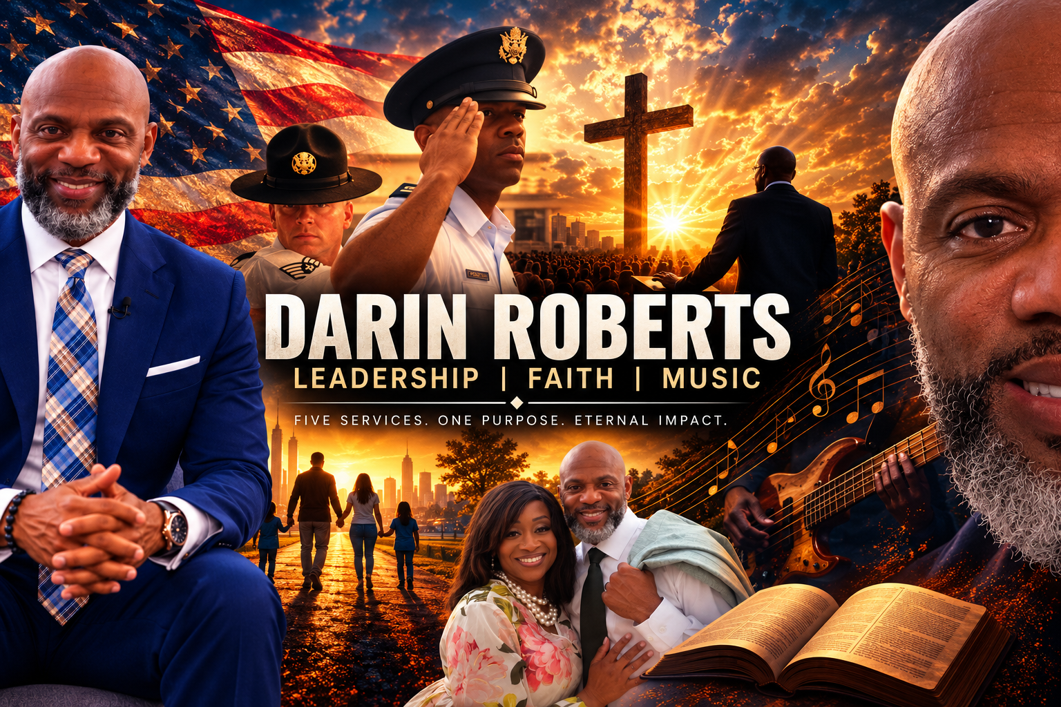 Darin Roberts — Leadership, Faith, Music. Five Services. One Purpose. Eternal Impact.
